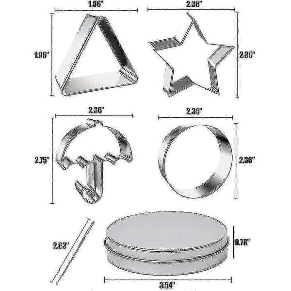 12 st Squid Cookie Cutter Spelset, med plåtlåda & nål[HK]
