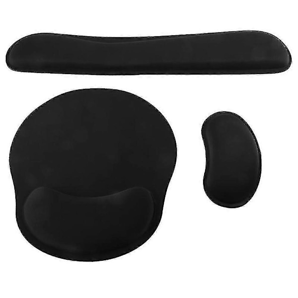 Tangentbords handledsstöd och musmatta med handledsstöd, ergonomiska handledsstöd i memory foam för tangentbord[HK]