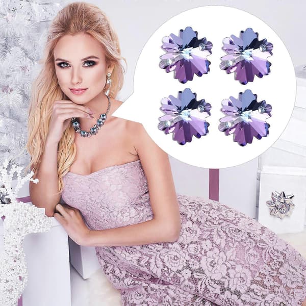 DIY Lag Rhinestone Snøfnuggpynt til Dekorasjon 56 stk [HK]