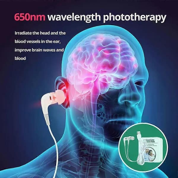 Tinnitus Öronlaserterapi LLLT Bestrålning Laser Fysioterapi Öronproppar NY-[HK]