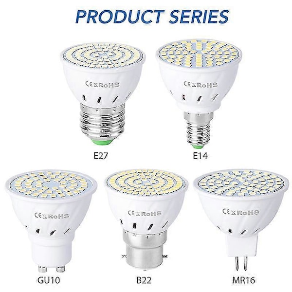 110V 220V LED Kasvilamppu E14 MR16 GU10 E27 Täyden Spektrin Kasvilamput[HK] GU10