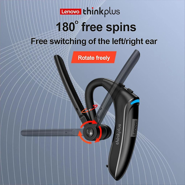 Lenovo Think Plus Bh4 Trådløse Bt 5.0 Hovedtelefon Enkelt Øre Business Øretelefon Hifi Lydkvalitet Opkald Støjreduktion Ørepropper[HK] black
