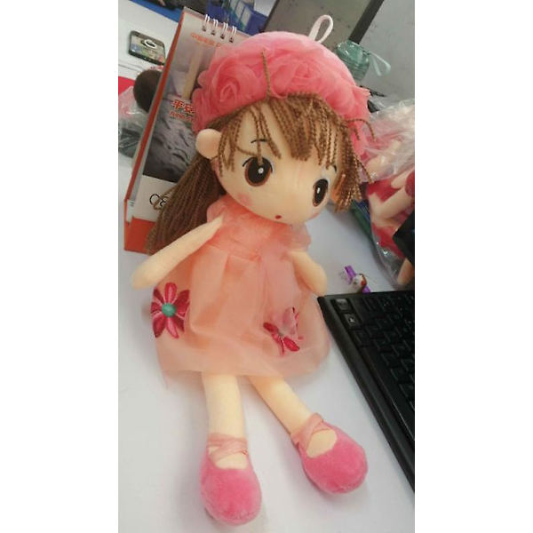 Söt blomsterfe prinsessa plyschleksak mjuk och bekväm för vacker docka unik present lila 45cm[HK] Style E