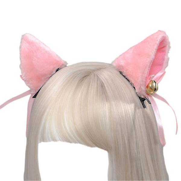 Kattöron Hårband Cosplay Flicka Plysch Pälsig Neko Öron Cosplay Kostymfest Hårband För Kvinnor Flickor Barn[HK] color 4