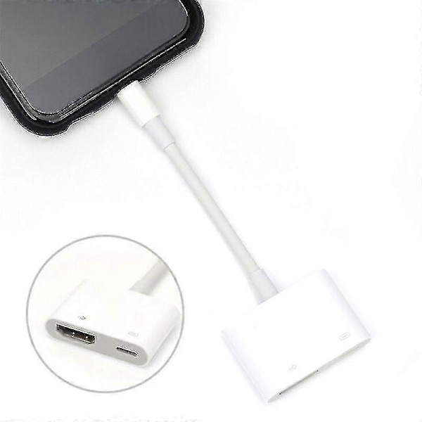 Lightning Digital AV -sovitin 8-nastainen Lightning–HDMI-kaapeli iPhone 8 7 X iPadille[HK]