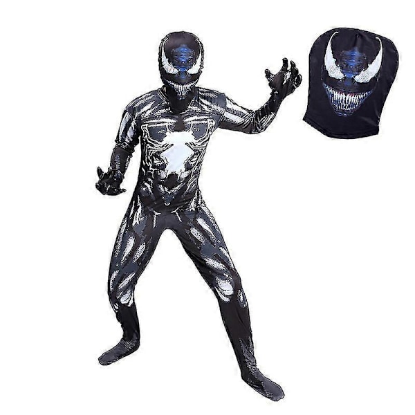 Barn Rollspelsdräkt Venom Jumpsuit + Huva[HK] 120