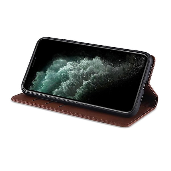 Læder Etui til iPhone 12 / 12 Pro[HK] Black