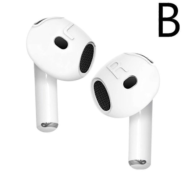 Silikonspetsar för AirPods 4 Små Halkskydd Öronproppar Hörlurar [HK] White