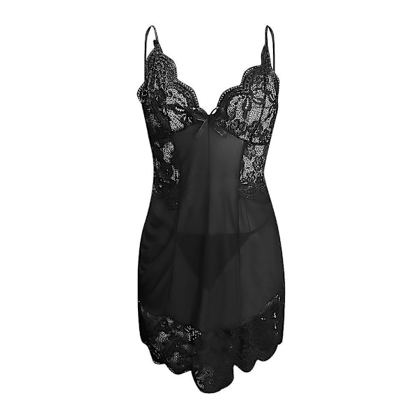 Lady Sexy Lace Lingerie Nattlinne [HK] Black L