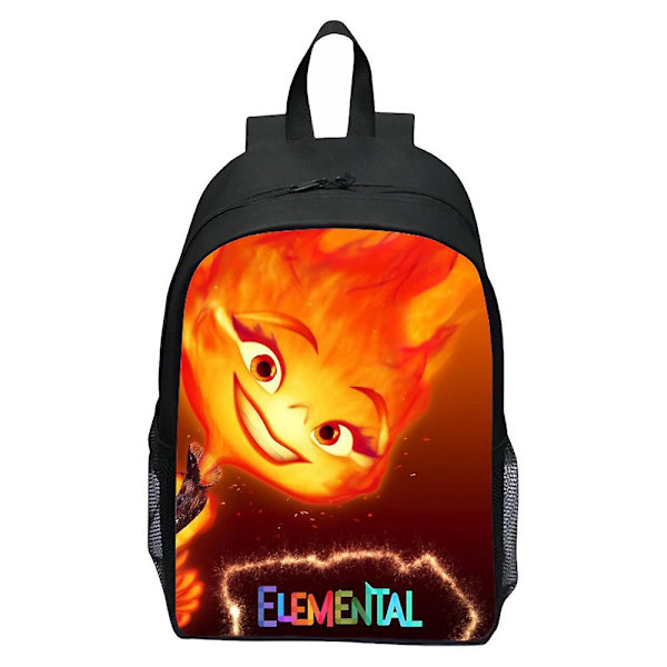 Kids Crazy Elemental Ryggsekk 3D-trykk Dagsryggsekk For Gutter Jenter Barnehage Førskole Student Skolevesker Gaver[HK] C