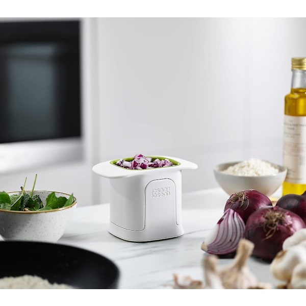 Joseph Joseph Chopcup Grøntsagshakker Frugt Cutter Veg Terning Skærer Rustfrit Stål Hvid[HK]