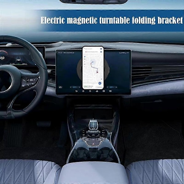 Vakuumadsorpsjon Biltelefonholder Sterk Magnetisk Mobiltelefonbrakett Stativ 360 Rotasjon Universal Stabil Sugekopp Telefonfeste for iPhone[HK]