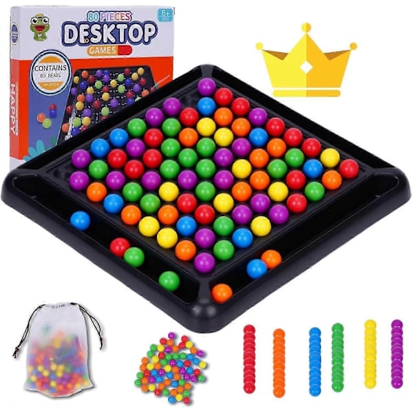 48-241 stk. Perler Intellektuell Sjakkbrett Strategi Brettspill Sjakkbrett for Barn & Voksne[HK] 80 Beads