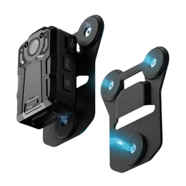 Magnetiskt fäste för kroppskamera, Universellt magnetiskt fäste, Universella bärbara kroppskameror[HK] Black