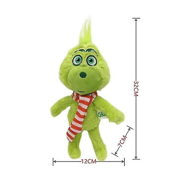 Het sällsynta julgrinch plyschdockan mjuk leksak fylld nallebjörn barn julklapp 32cm[HK]