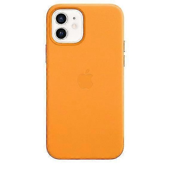 Læder Telefon Cover Til Iphone 12/12 Pro Læder Cover Med Magsafe[HK] California Poppy