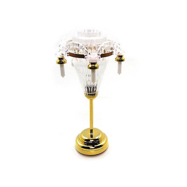 1/6 1/12 Skalig Dockhustillbehör Miniatyr LED Vägglampa, Dockhus Bordlampa, Batteridriven Med På/Av-Brytare[hk]