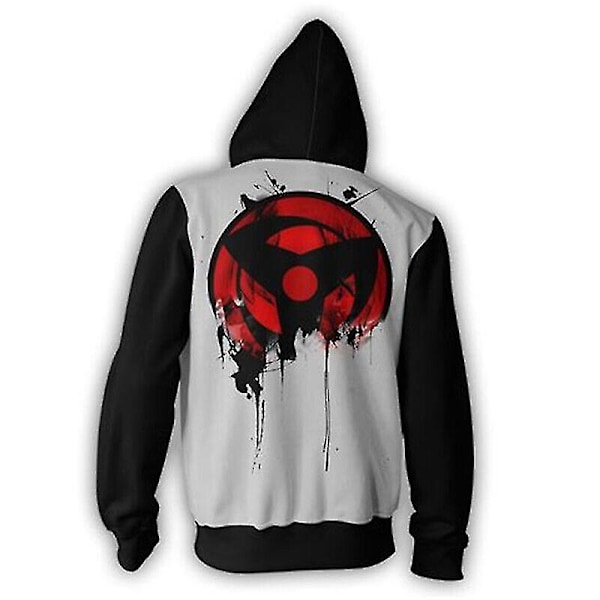 3D-tryckt Anime Hatake Kakashi Sweatshirt Zip Jacka Kappa Herr Huvtröja Cosplay[HK] M