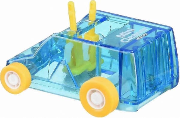 Blå Transparent Mini Skrivebordsrenser med Støvsugningsfunktion[HK] Blue Transparent