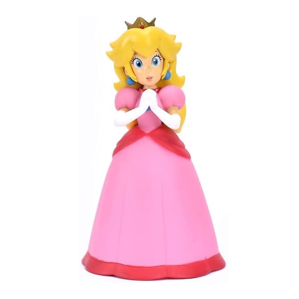 Super Mario Bros Figurer Cartoon Modell PVC Dockor Leksaker Barn Födelsedagstårta Toppar Hem Skrivbordsdekoration Samling Present[HK] B