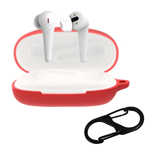 til 1MORE ComfoBuds Pro Stødsikker Skal Silikone Cover Anti-ridse Skridsikker [HK] Black