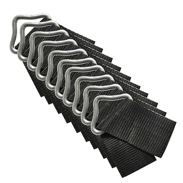 10 stk. Hurtigkobling Trampolin Trekant Ring V-ringe Høj Styrke Spænde Fjeder Tw[HK] 2