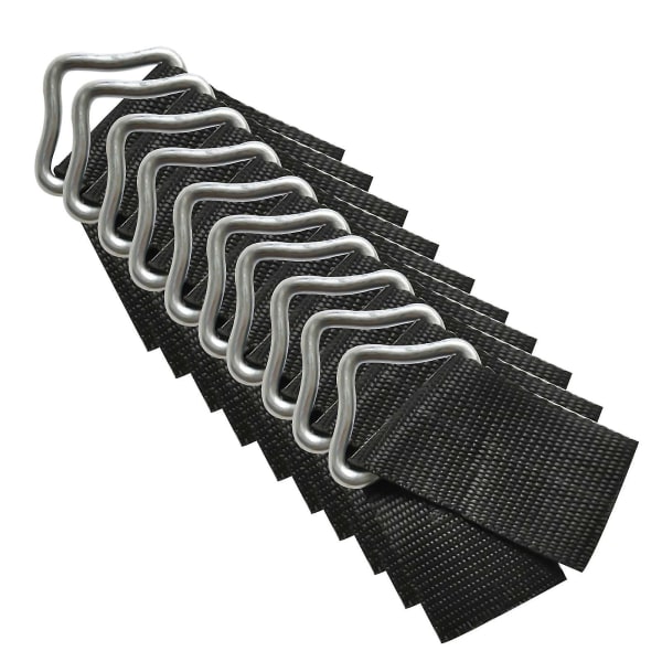 10 stk Hurtigkobling Trampoline Trekant Ring V-ringer Høy Styrke Spenne Fjær Tw[HK] 2