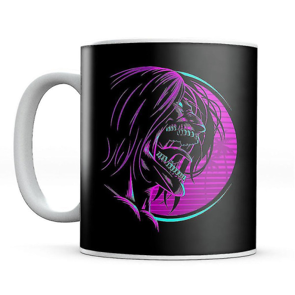 Retro Eren Yeager Face Attack On Titan Mug[HK]