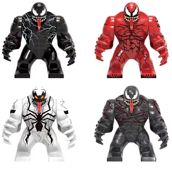 4 stk. Venom Riot samlefigurer til børn [HK]