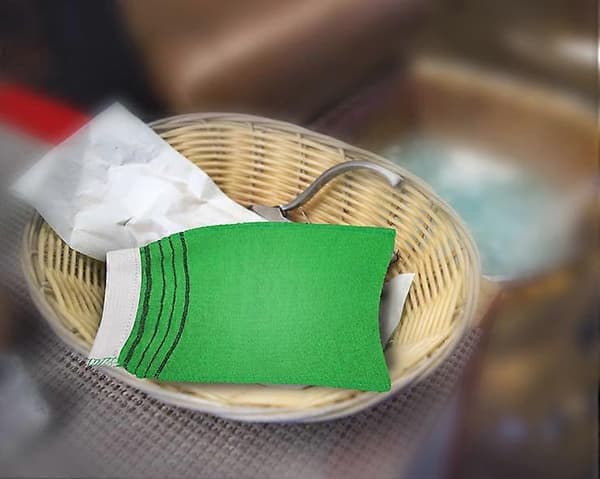 Eksfolierende vaskeklud, peelinghandsker, genanvendelig[HK]