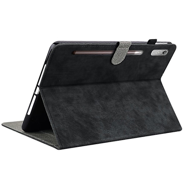 Lærnettbrettveske for Lenovo Tab P12[HK] Black