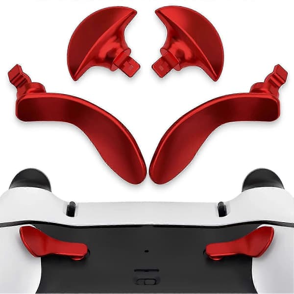 4 stk. Game Controller Bagside Paddles Professionel Udskiftning Metal Bagside Knapper Til Ps5 Edge Controller[HK] Red