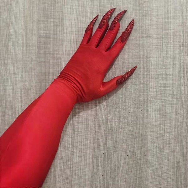 Skrämmande Fingernaglar Klöshandskar Mardi Gras Cosplay Tillbehör Vampyr[HK] Black