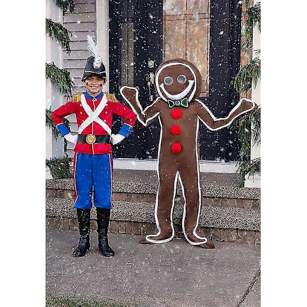 Is-Gingerbreadmandragt til Voksne, Julekagekostume  M