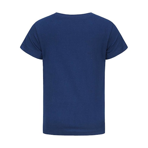 7-14 år barn pojkar flickor leende critter CatNap T-shirt tryckt kortärmad sommar casual tee toppar T-shirt present[HK] Navy Blue 13-14 Years