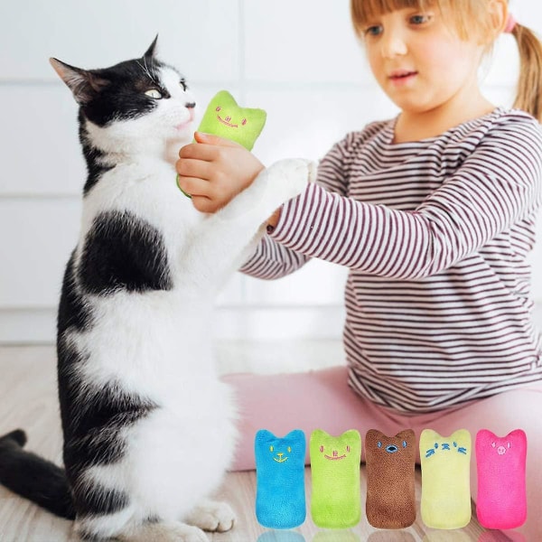 10 stk Catnip Plyslegetøj, Catnip Legetøj Baldrian Pude Til Kat, Interaktiv Katte Pude, Tygge Og[HK]