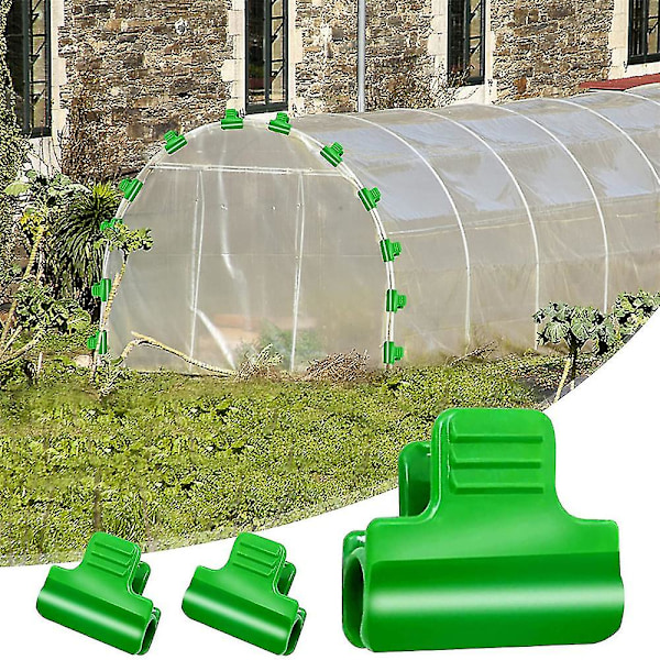 10 stk. Plastikfilm Klips Klemmer Drivhus Tilbehør Havearbejde For 11mm/16mm[HkkK] 4x3x2cm