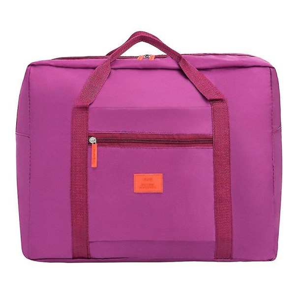 Vedenpitävä, nylon taitettava matkasäilytyslaukku Matkalaukku Jacquard-laukku Vaatteiden organizer [HK] Wine Red