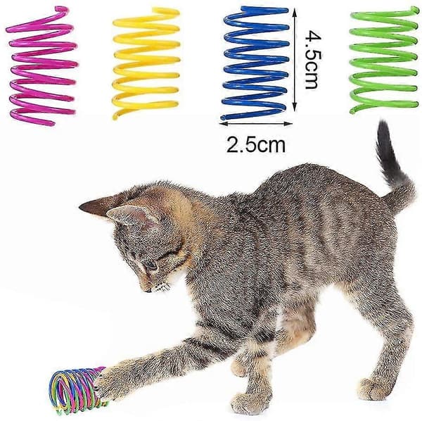 32st Kattfjäder, Färgad Spiralfjäder För Kattinteraktion[HK]