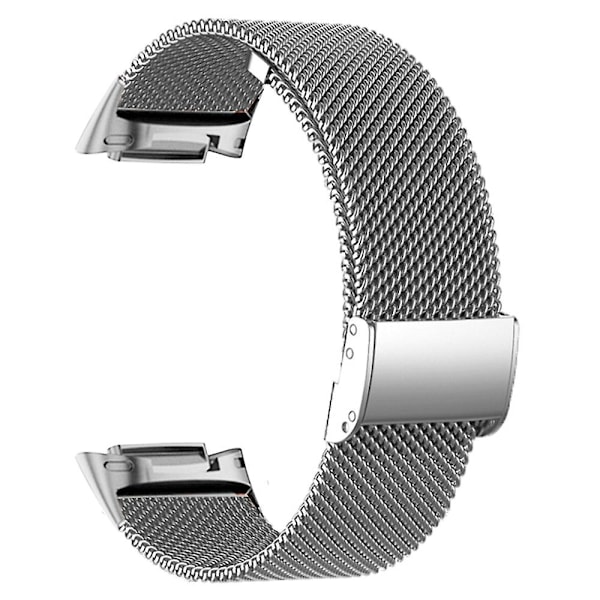 For Fitbit Charge 6/5 Milanese Mesh Klokkereimer Erstatning Klokkeremmer[HK] Style B Fitbit Charge 6 Silver