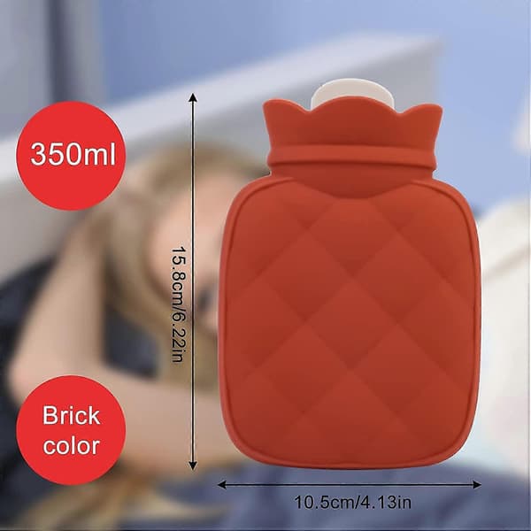 Silic Hot Bottle - För smärtlindring, Mini med överdrag[HK]