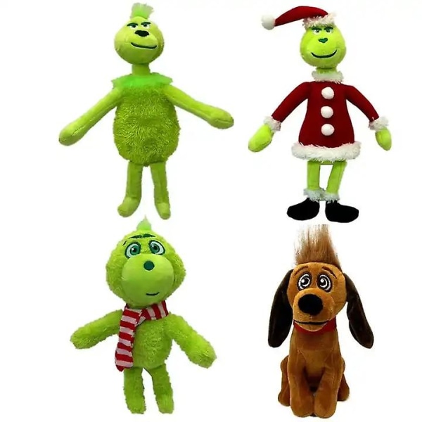 Vorallme 2023 Hienot pehmolelut Green Fur Grinch Lasten sarjakuvalelut Pienet täytetyt pehmoeläimet Räätälöidyt lelut4[HK]