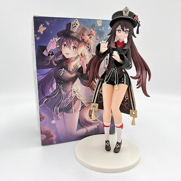 17cm Genshin Impact Klee Hibana Knight Anime Figur Ganyu/keqing/paimon Action Figur Yae Miko/hu Tao Figurine Modell Dockor Leksaker[HK] 19cm With Retail Box