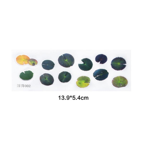 16x 3d Resin Painted Leaf Goldfish Diy Jewelry Making Filling Material Stickers