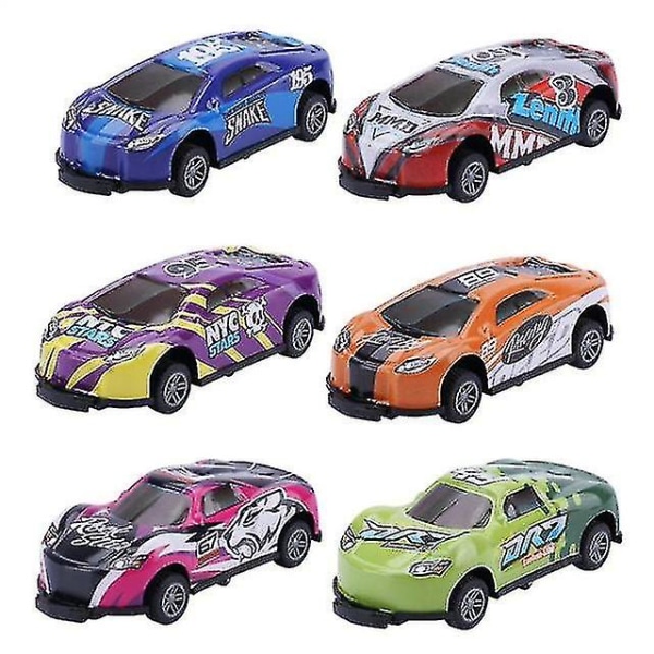 6pcs Children Stunt Toy Car Pull Back Ejection Jumping 360 Flip Dump Birthday Gift[HK]