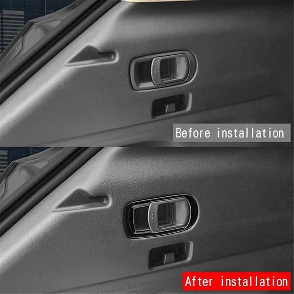 For -50 CX50 2023 US Version Car Rear Trunk Switch Trim Cover Sticker Interior Accessories Gloss Bl[HK]