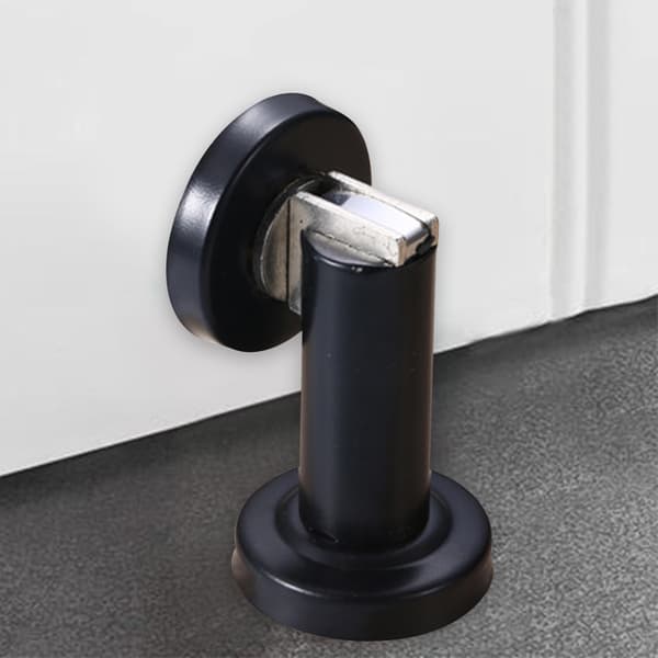 Magnetisk dørstopper rustfrit stål sort[HK]