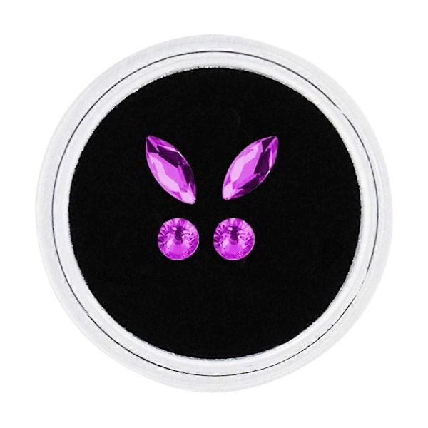 Tandsmycken Blad Fjärilsform Tandstenar Dekorativa Tandsmycken Purple