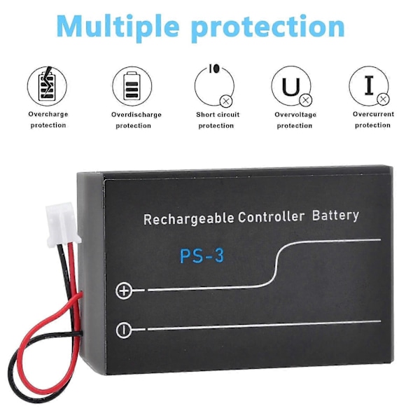 PS3 Controller Batteri LIP1359 LIP1859 LIP1427 Batteripakke kompatibel med Sony Playstation 3 PS3 Dualshock 3 Bluetooth Controller[HK] color