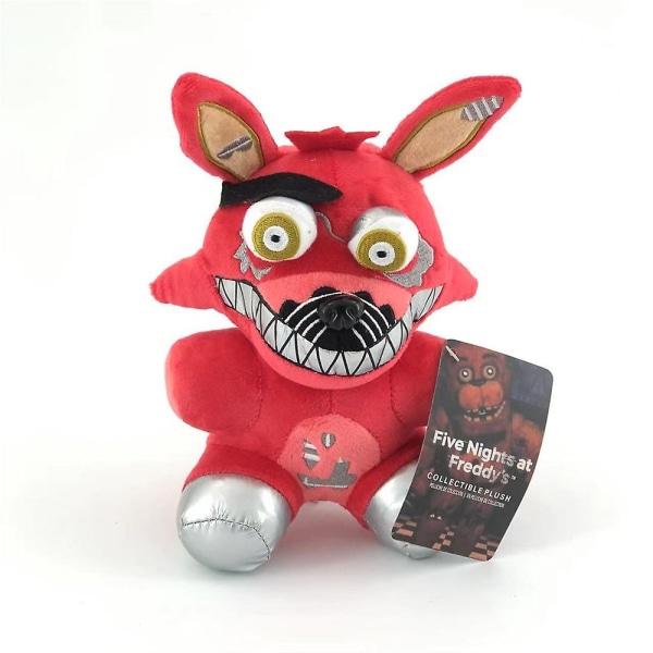 18 cm Fnaf Freddy's plysjleketøy utstoppede og plysjdyr bjørn kanin spill Fnaf plysjleker bursdag jul for barn leketøy gave[HK] 18cm New Red Fox 90g